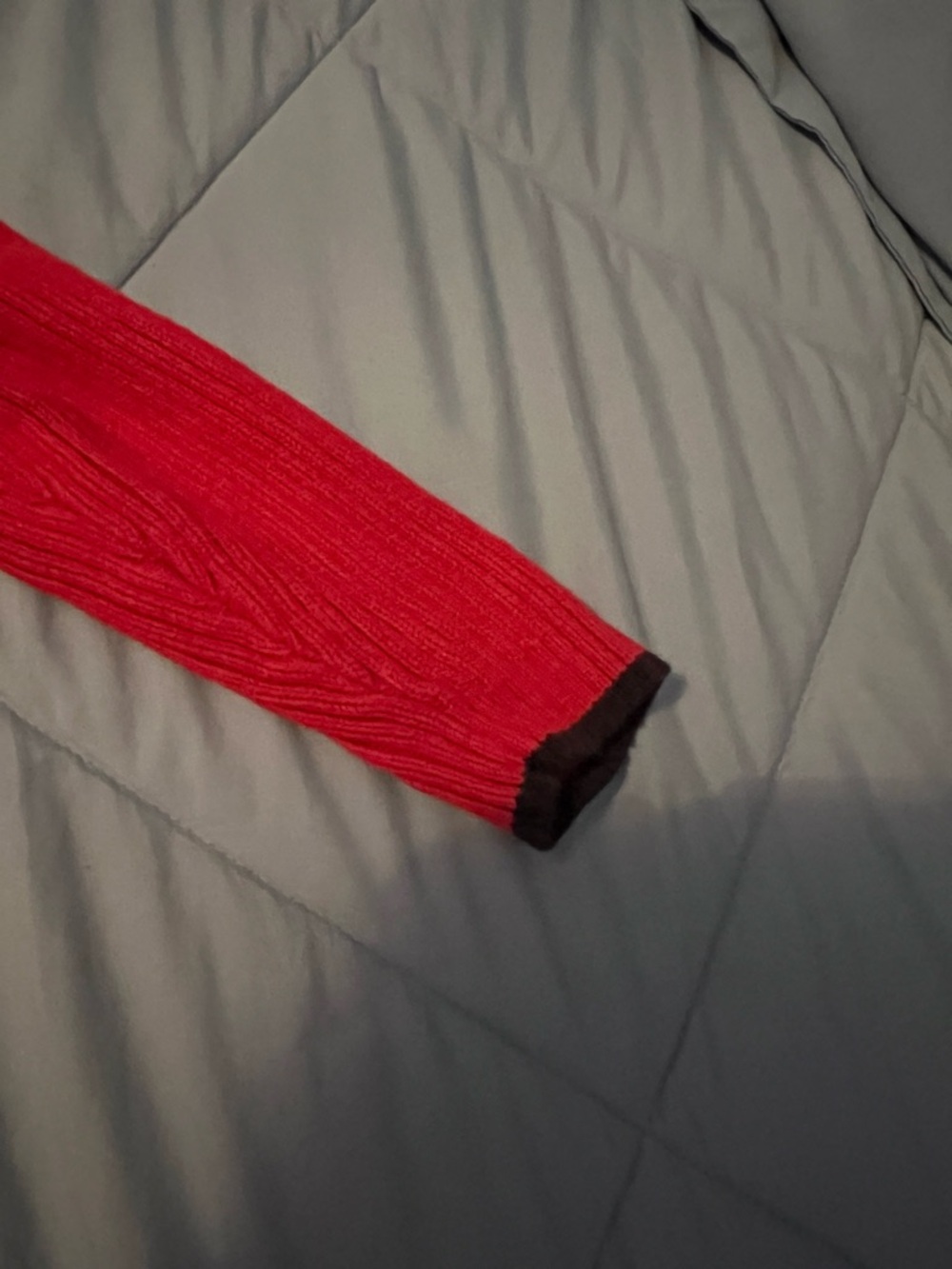 Red Quarter-Zip Ribbed Sweater - Picture 8 of 9